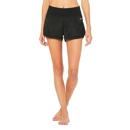 Black Lightweight Athletic Shorts with Elastic Waist – Uniform Impex Edition